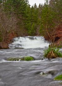 One of the largest waterfalls on Prince Edward Island